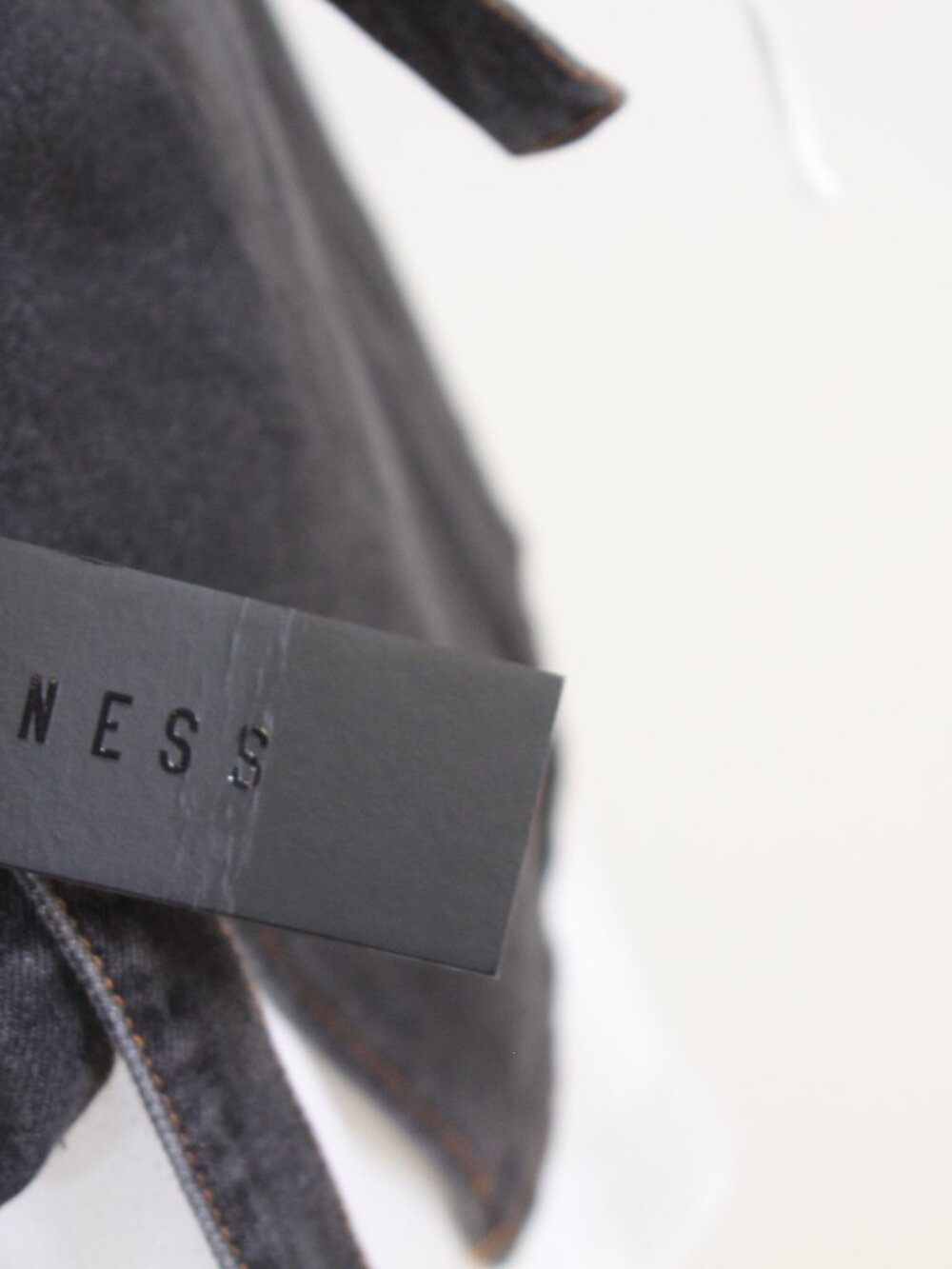NWT Lioness Hills Washed Black Denim Halter Top‎ Oversized Western Boho Chic - Picture 6 of 8